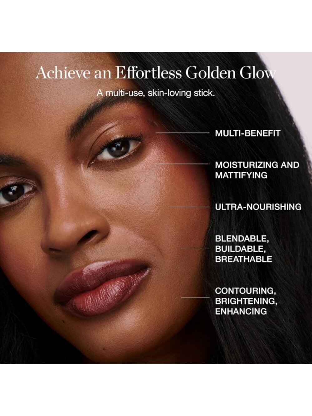 Organic Multi-Use Cream Blush Stick - Rose Quartz Blush for Cheeks & Lips - Picture 6 of 9